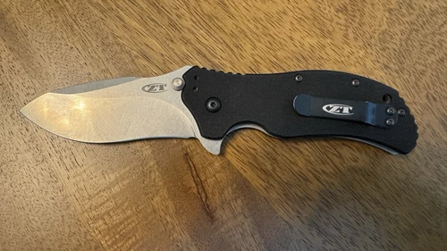 Zero Tolerance Knives - ZT0350SW - Black G10 Scales w/ a S30V Stonewashed Blade.