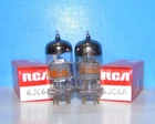 6JC6A NOS RCA radio audio amplifier vintage vacuum tubes 2 valves tested 6JC6