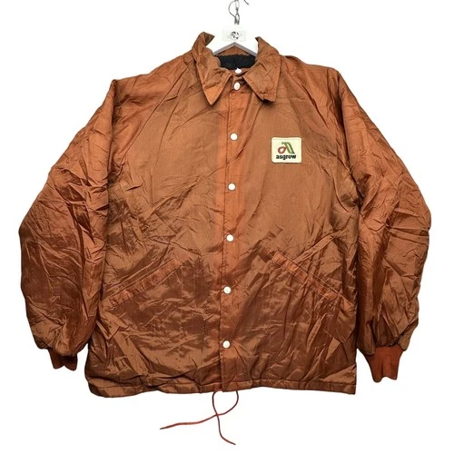 Vintage 70s 80s Swingster asgrow Coach Snap Button Lined Jacket Mens Large Brown video thumbnail
