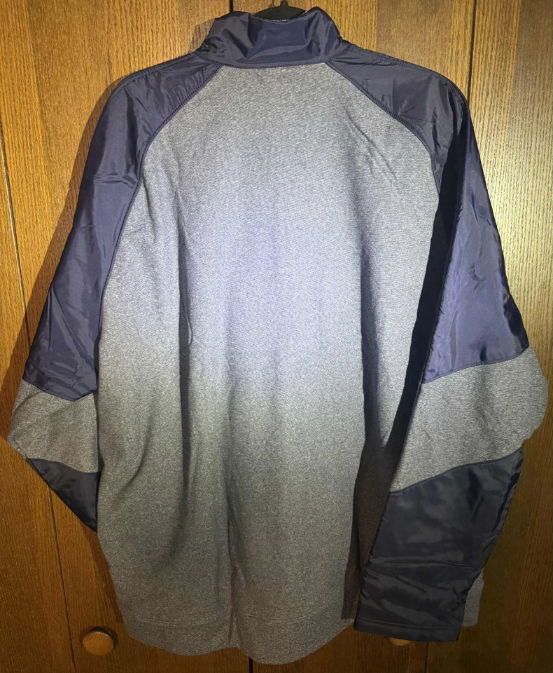 NWT Under Armour Mens S Team Performance Fleece 1/4 Zip Pullover Blue/Gray 2XL - Image 4 of 4