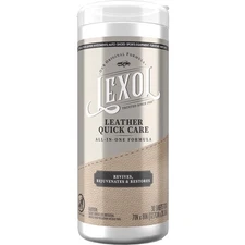 Lexol LXWQC28 28 Sheet Wipes Deep Treatment Leather Cleaner and Conditioner