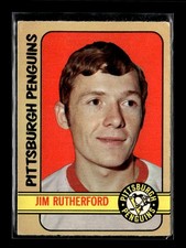 1972-73 O-Pee-Chee 15 Jim Rutherford Pittsburgh Penguins Rookie Card AAC. rookie card picture
