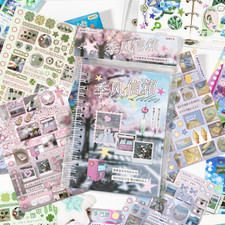 Japanese Sticker - 30 Sheet Sticker for Journaling & Scrapbooking | Glossy, Ma