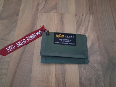 Alpha Industries Geldbörse Sage-Green