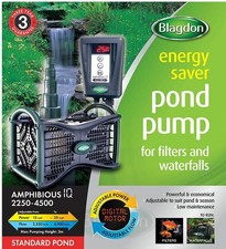 Blagdon Amphibious IQ Energy Efficient Pond Pump with Adjustable Flow, 2250-4500