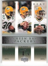 Green / Favre / Glenn T3, 2002 Upper Deck Honor Roll, #71, Green Bay Packers,