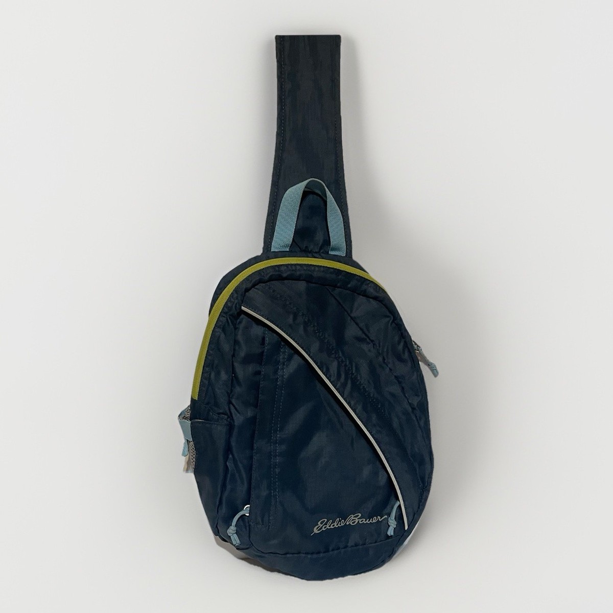 Eddie Bauer RipStop Crossbody Sling Bag Teal Backpack Walk Hike