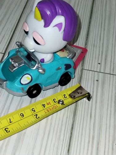 Figura Feisty Pets Reckless Racer Glenda Glitterpoop NUEVA CON ETIQUETAS NUEVA RARA - Imagen 7 de 8