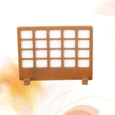 Room Divider Wood Mini House Decorations Chinese Screens Dividers