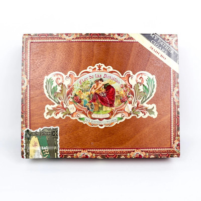 Flor de las Antillas Torpedo Maduro Empty Wood Cigar Box 9'' x 7'' x 2''