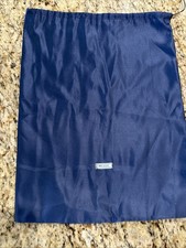 New Prada Drawstring Dust Bag Navy Blue 17 In X 13 In Size Medium