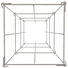 Tomato Cages Plant Support Cage 5Pack Square Steel 3.8FT Silver for Garden