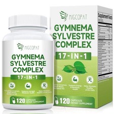 Gymnema Sylvestre Supplement 120 Capsules - 17-in-1 Herbal Formula with Bitter -