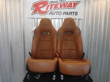 14-19 Corvette C7 Bucket Seats Pair Kalahari Brown Wsuede Heat And Vent