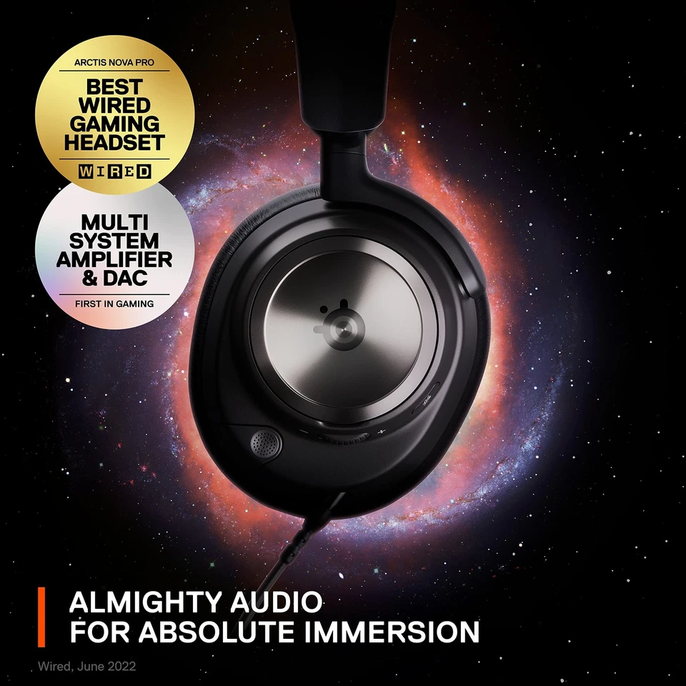 Arctis Nova Pro Gaming Headset - Hi-Res Audio, GameDAC, ClearCast Mic, PC/PS5... - Image 2 of 4