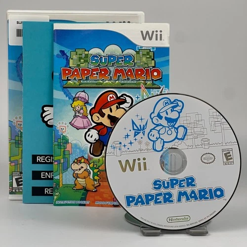Super Paper Mario - Nintendo Wii Game CIB