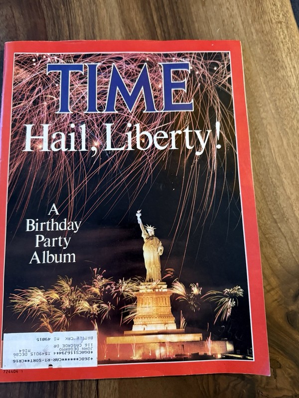 Time Mag July 14 1986 America Celebrates Lady Liberty Turns 100 Statue Photos