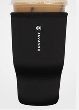 NEW 30-32 OZ SOK IT Java Sok Iced Coffee Cup Sleeve Cooler, Large, Black
