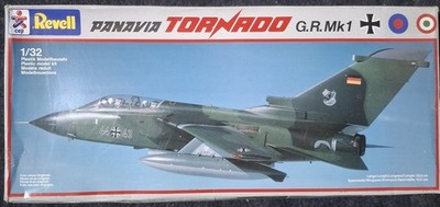 Vintage 1985 Revell/Ceji 1:32 Panavia Tornado, G.R. Mk1 - Open Box, NOS #4760