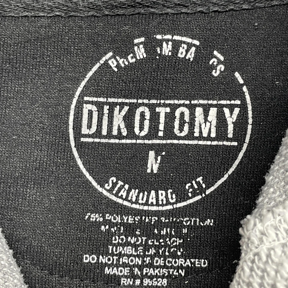 Sudadera con Capucha Dikotomy Para Hombres Gris Medio Pullover Champiñón Bordado Sudadera Informal Foto 3 de 4