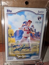 2025 Topps X Bob Ross Joy of Baseball - Michael McGreevy #80 Titanium White /35