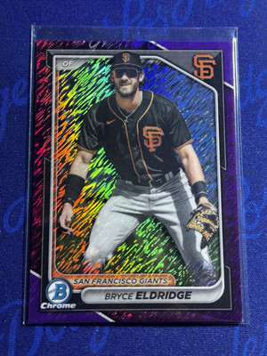 BRYCE ELDRIDGE 2024 BOWMAN CHROME PROSPECT PURPLE SHIMMER /250 | eBay