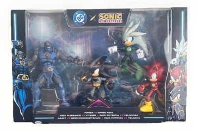 DC x Sonic the Hedgehog 5'' Action Figure Multipack Power vs Speed 4 Pack New