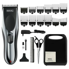 Wahl Clipper Rechargeable Cord/Cordless 21 21 Piece Set, Stainless/Black