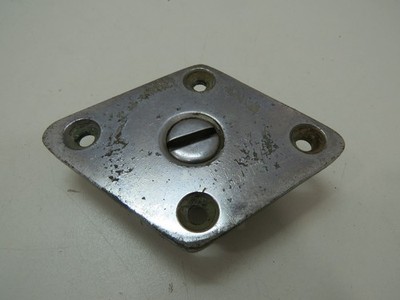 4+1/4 INCH CHROME BRONZE DIAMOND  ANCHOR PAD EYE PLATE  SAIL BOAT  (C2.5C338D)