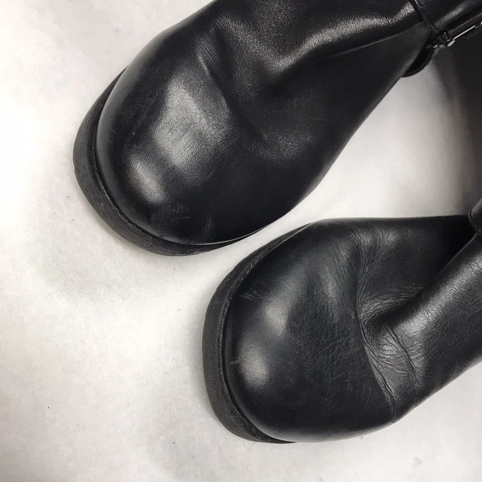 Botas de equitación ecuestres hasta la rodilla de cuero negras NINE WEST para mujer talla 7,5 Wexner Foto 4 de 4