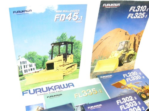 Furukawa Tractors Dozers Loader Advertising Sales Dealer Data Brochure Lot of 7 - Picture 2 of 6