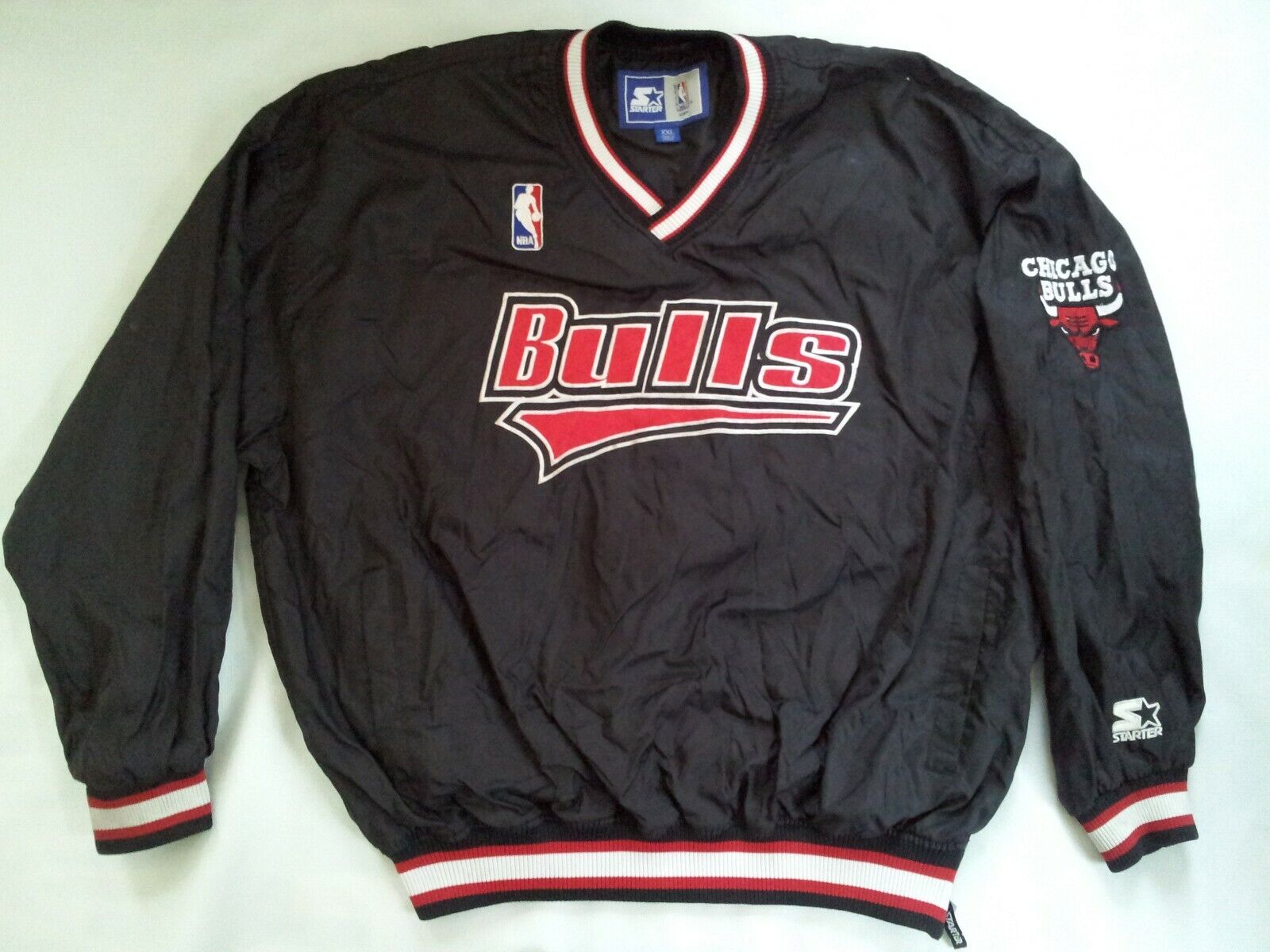 VINTAGE STARTER CHICAGO Bulls Hockey Jersey JORDAN Mens Size Large $49.95 -  PicClick