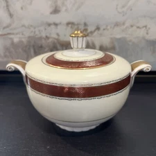 Vintage Narumi China CORONA Occupied Japan Sugar Bowl With Lid/ See Details💖