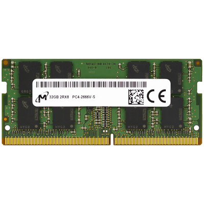 Micron 32GB DDR4 2666 MHz PC4-21300 SODIMM 260-Pin 2Rx8 Laptop