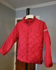Columbia Jacket Youth ski snowboard 10-12 Red, zipper pockets, inside pocket
