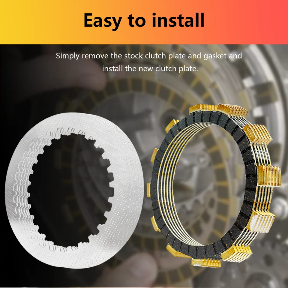 Juego de placas de fricción y juntas de embrague para Suzuki Savage 650 LS650 1986-88 95-2004 Foto 4 de 4