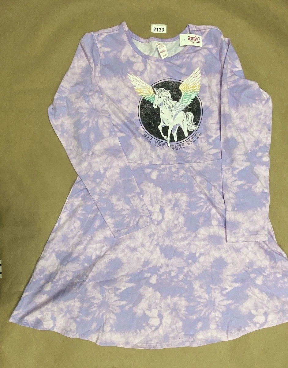 Justice top unicorn dress