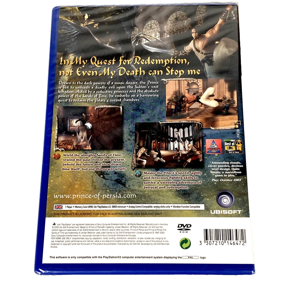 Prince of Persia: The Sands of Time PlayStation 2 PS2 (2003) Brand New & Sealed - Image 2 of 4
