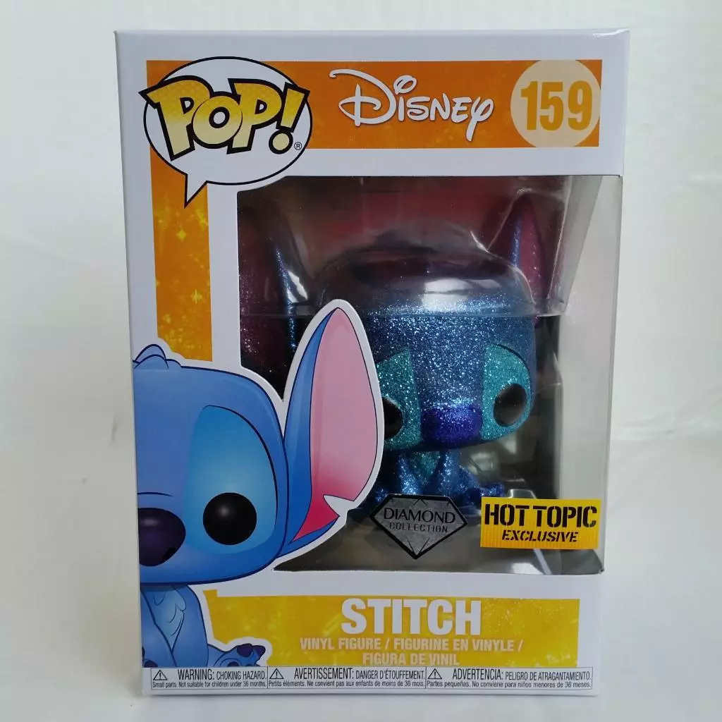 Porte-Clé Stitch / Lilo Et Stitch / Funko Pocket Pop / Exclusive Spécial  Edition / Diamond