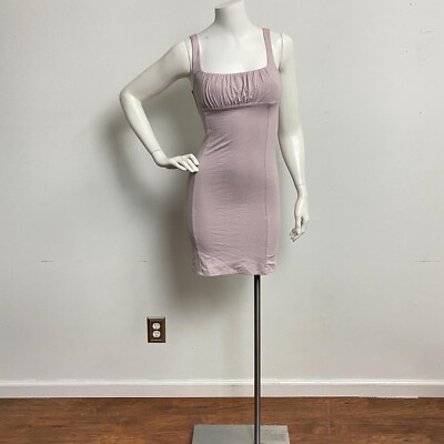 Wilfred Free Milkmaid Orbit Dress Size XS Light Purplish Ruched Bust Square  Neck | eBay