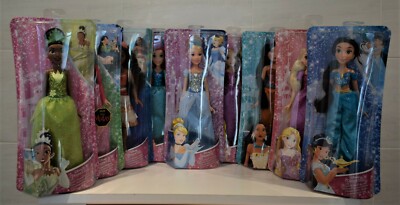 DISNEY PRINCESS ROYAL SHIMMER PUPPE ARIELLE RAPUNZEL CINDERELA JASMIN oder TIANA ETC.