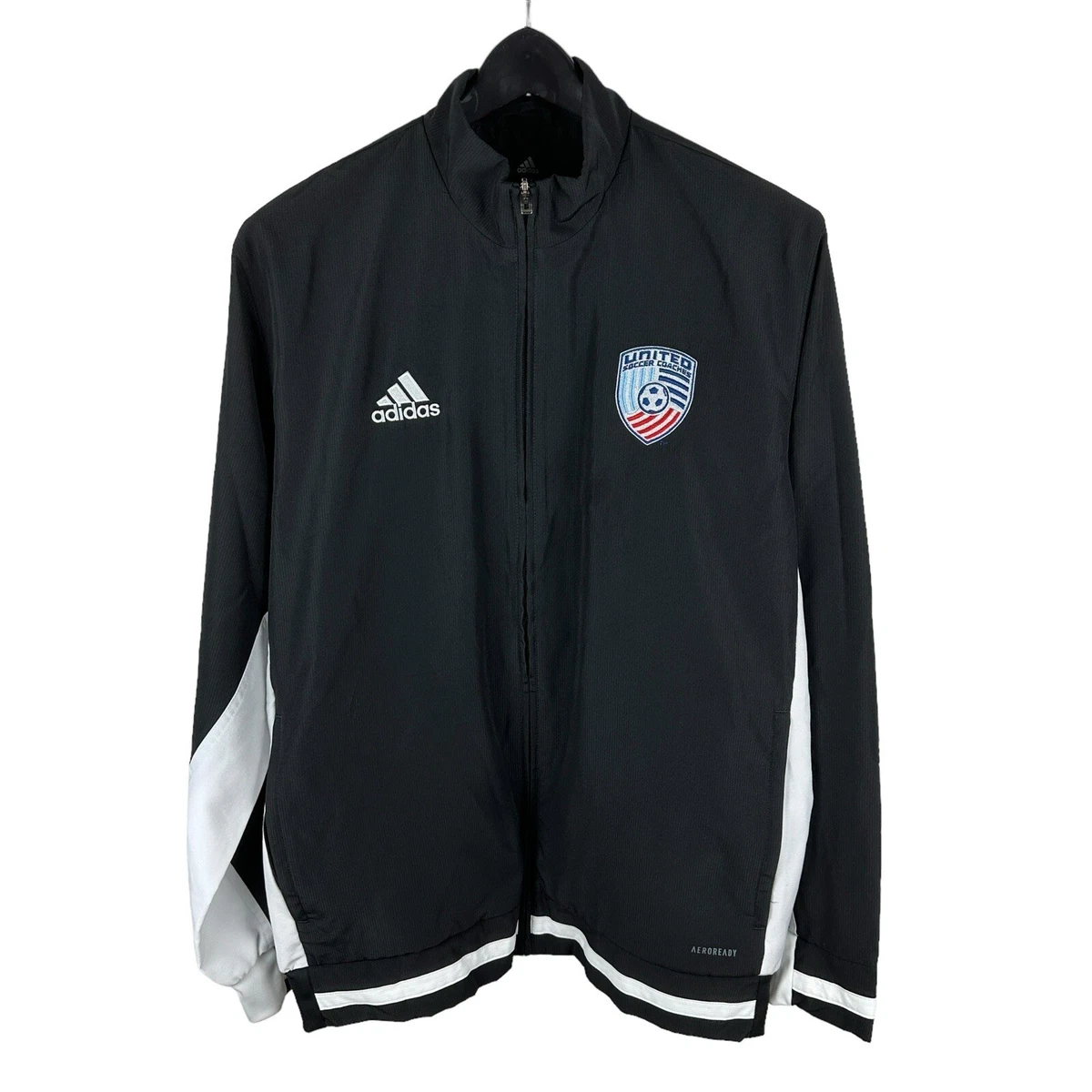 Adidas soccer coach jacket cheap