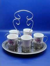 Vintage Enoch Wedgwood Tunstall Coffee Set & Carry Tray Ref#14 03