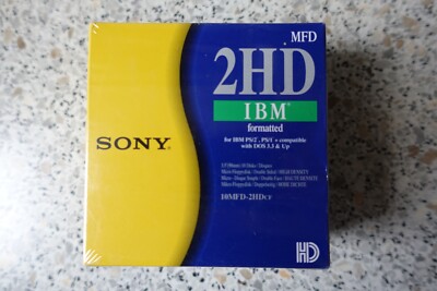 Sony - MFD 2HD IBM formatted Disketten, Neu und Originalverpackt
