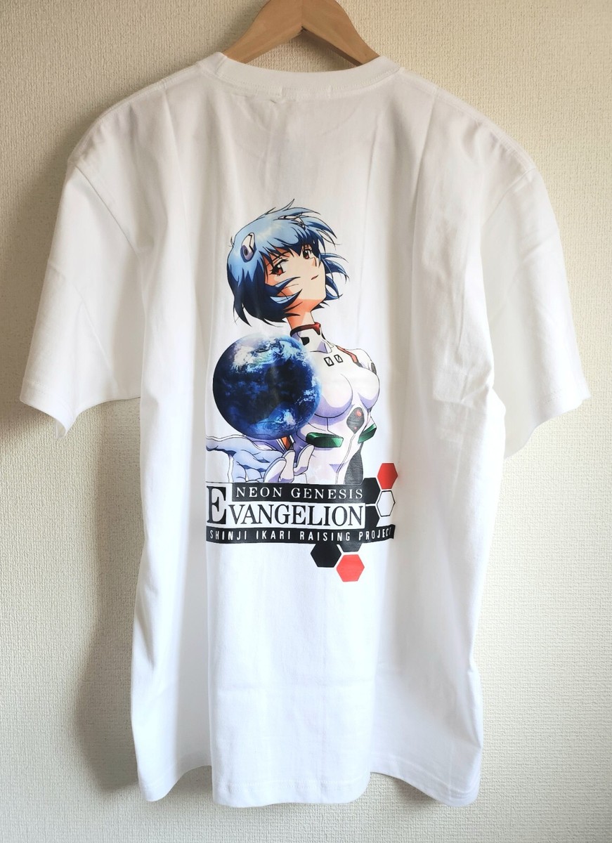 Neon Genesis Evangelion Rei Ayanami anime T-shirt US size L white