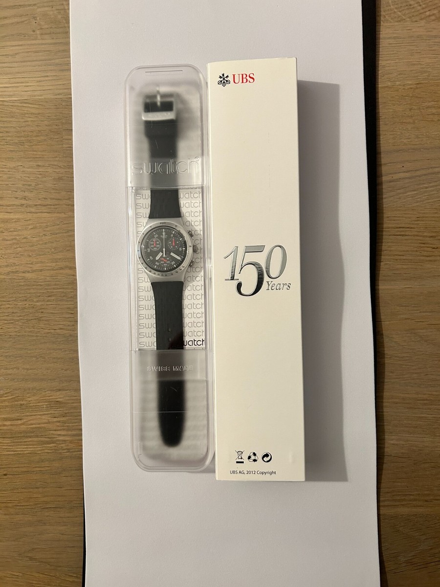 UBS Swatch Irony YCZ4001 150th Anniversary Special Edition Watch 