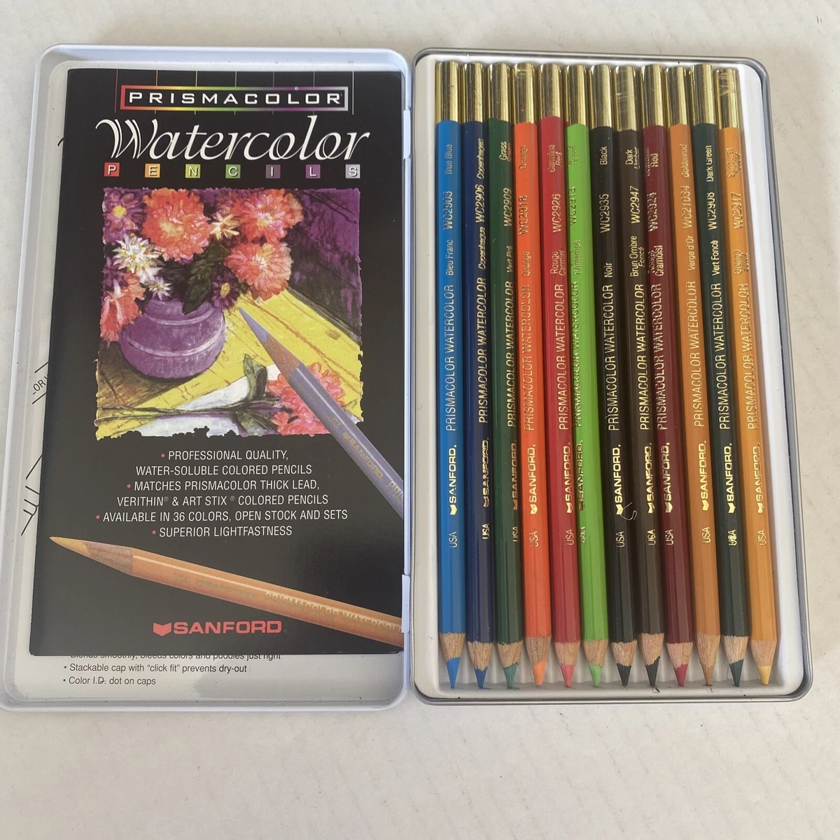 Prismacolor Watercolor Pencils 12 Color Set