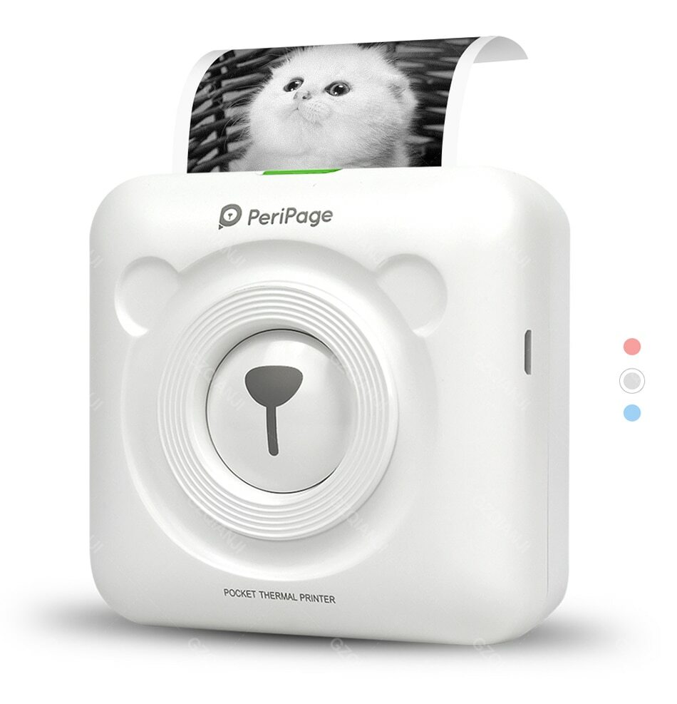 Mini imprimante photo portable sans encre avec connexion Bluetooth rapide sans fil