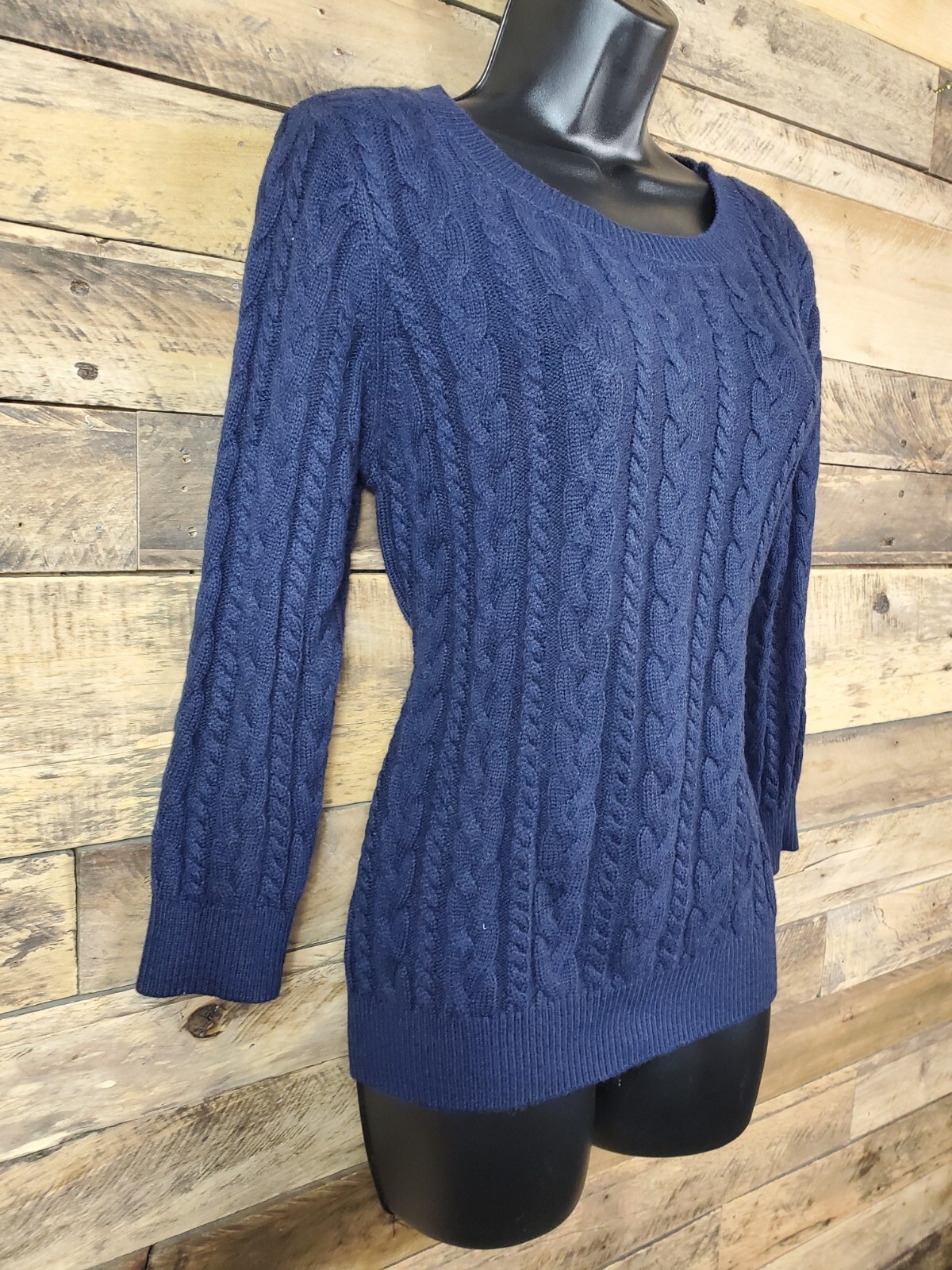 H&M Pullover Sweater Basic Blue Small Chest 35" L… - image 1