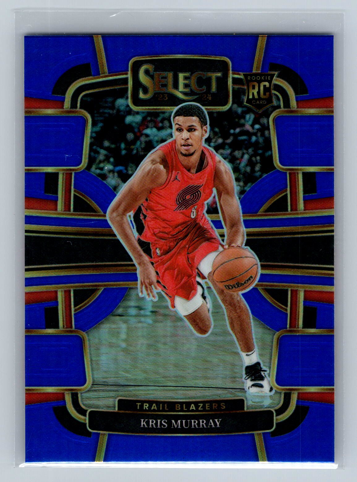 2023-24 Panini Select Kris Murray #91 Blue Prizms Portland Trail Blazers